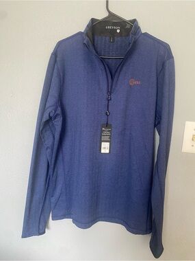 Greyson Men's Quarter-Zip Pullover - Deep Blue M NWT